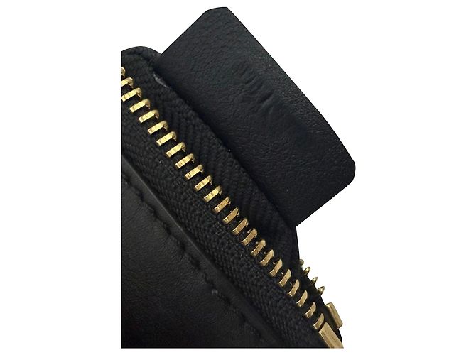 Pochette Loewe T-Knot in pelle nera Nero - vista 7