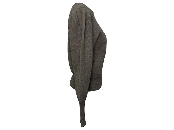 Kelaya Pullover mit Puffärmeln aus grauer Baumwolle Isabel Marant Etoile - Ansicht 2