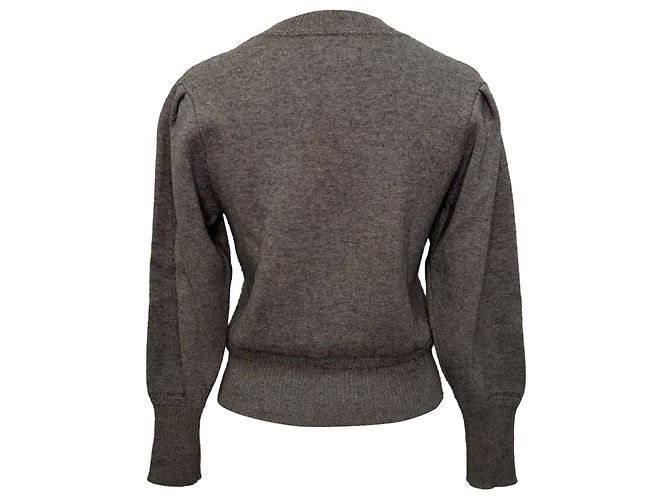 Kelaya Pullover mit Puffärmeln aus grauer Baumwolle Isabel Marant Etoile - Ansicht 3