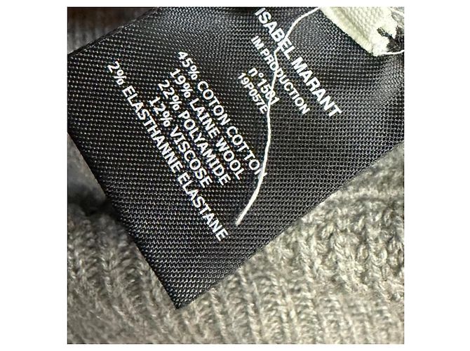 Kelaya Pullover mit Puffärmeln aus grauer Baumwolle Isabel Marant Etoile - Ansicht 6