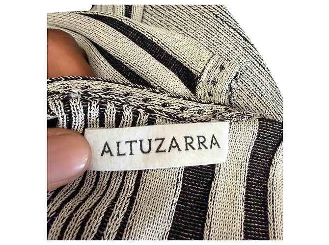 Abito bandage a righe Altuzarra in viscosa multicolore - vista 4