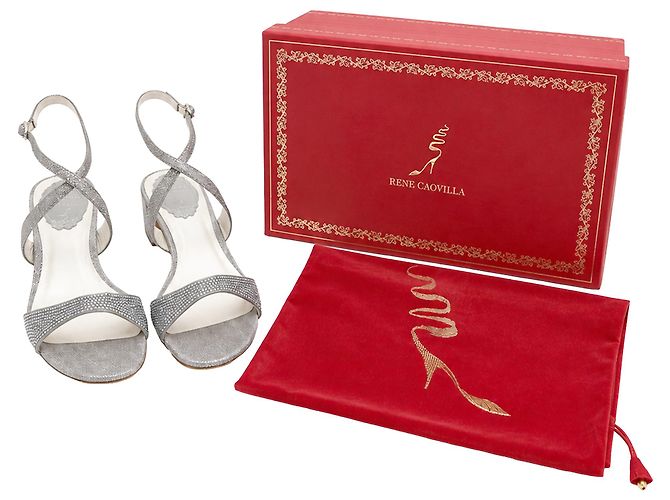 Rene Caovilla Sandali René Caovilla impreziosati da cristalli in Silver Crystal Argento - vista 7