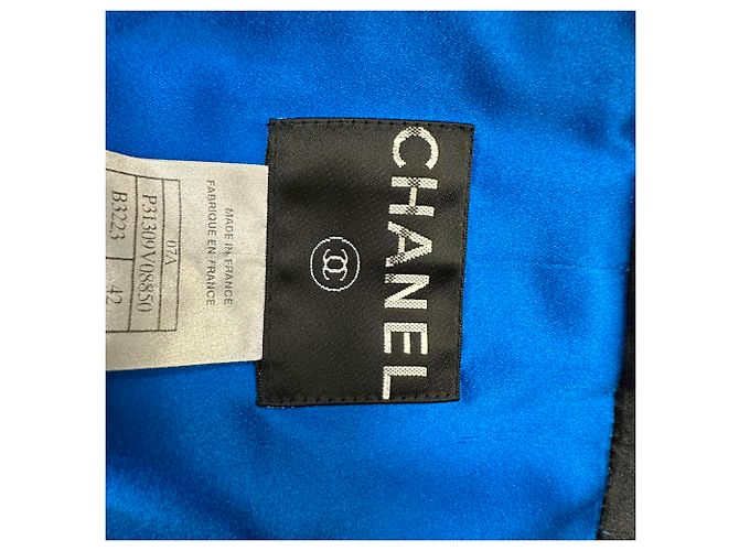 Timeless Trench Coat Chanel de abotoamento duplo em seda preta Preto - vista 5