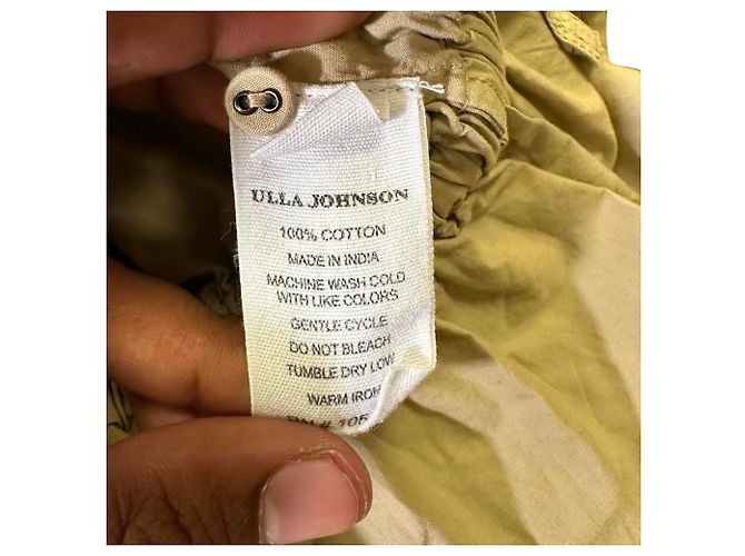Blusa Minnie de Ulla Johnson en algodón amarillo - vista 6