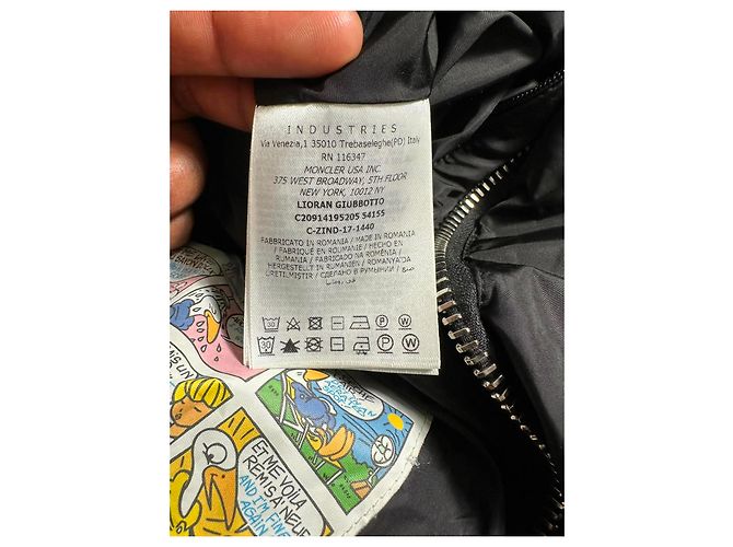 Jaqueta acolchoada Moncler Lioran com capuz em poliamida preta Preto - vista 18