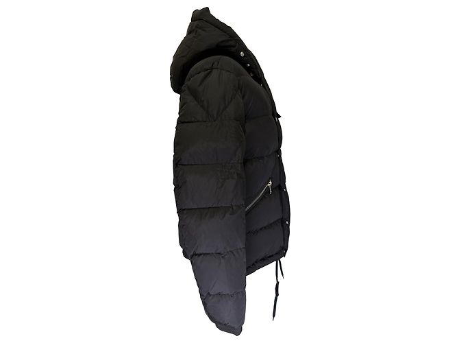 Jaqueta acolchoada Moncler Lioran com capuz em poliamida preta Preto - vista 2