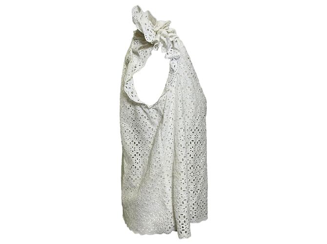 Top bordado Grace de Ulla Johnson en algodón blanco - vista 3