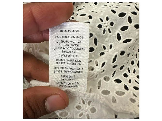 Top bordado Grace de Ulla Johnson en algodón blanco - vista 7