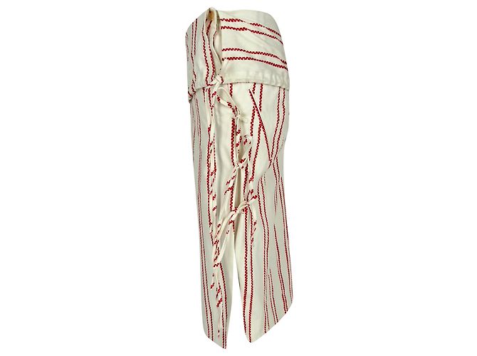 Saia midi Obi em algodão branco Altuzarra - vista 2