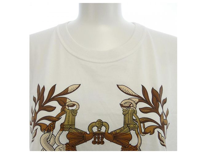 Hermès Strickkleid CARTOUCHE Della Cavalleria Hermes Weiß - Ansicht 5