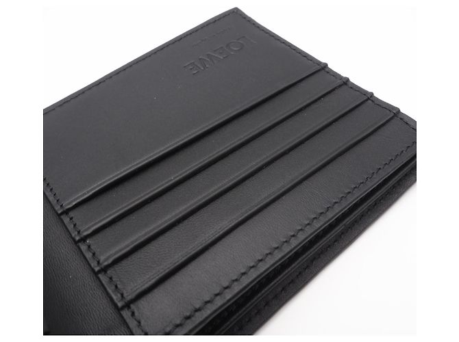 Loewe Soft Grain Calf Bifold Wallet Brown Black - view 12