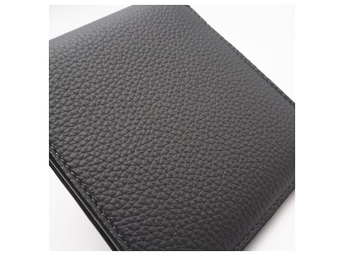 Loewe Soft Grain Calf Bifold Wallet Brown Black - view 3