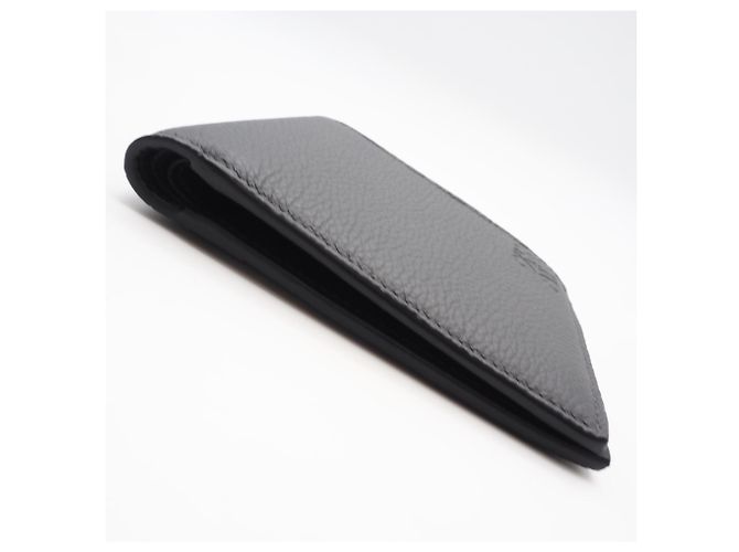 Loewe Soft Grain Calf Bifold Wallet Brown Black - view 4