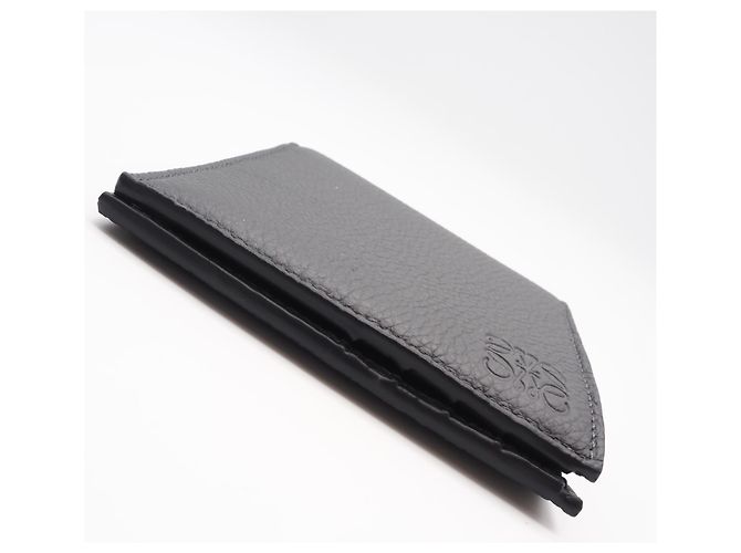 Loewe Soft Grain Calf Bifold Wallet Brown Black - view 7