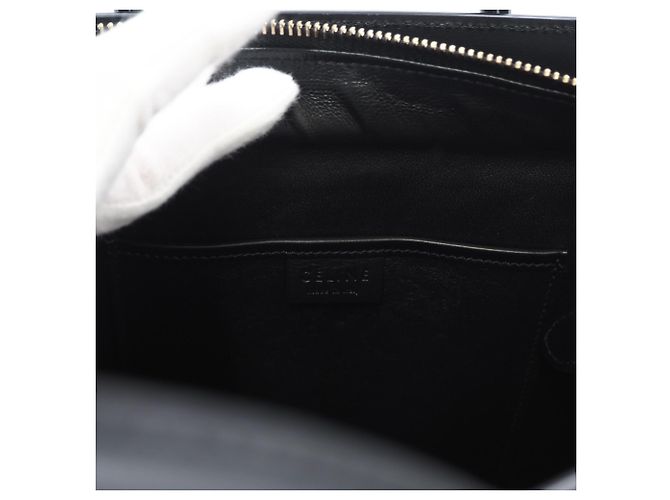 Céline Borsa a mano Nano Shopper Luggage CELINE Nero Multicolore - vista 14
