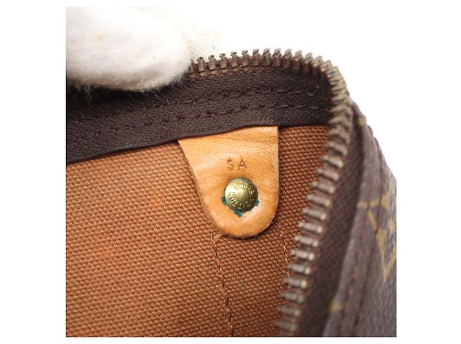 Bolso Boston Louis Vuitton Monogram Keepall 45 Castaño - vista 14