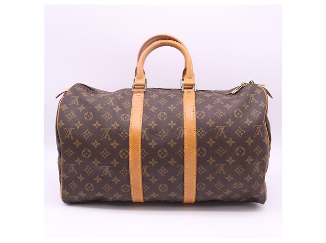 Bolso Boston Louis Vuitton Monogram Keepall 45 Castaño - vista 2