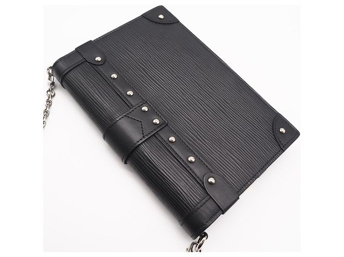 Borsa a Spalla Portefeuille Trunk Epi Louis Vuitton Nero - vista 2