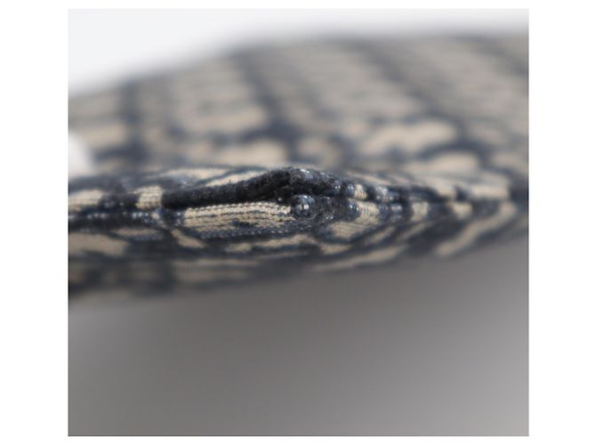 Pochette Clutch Christian Dior Oblique Jacquard A4 Beige Blu navy - vista 11