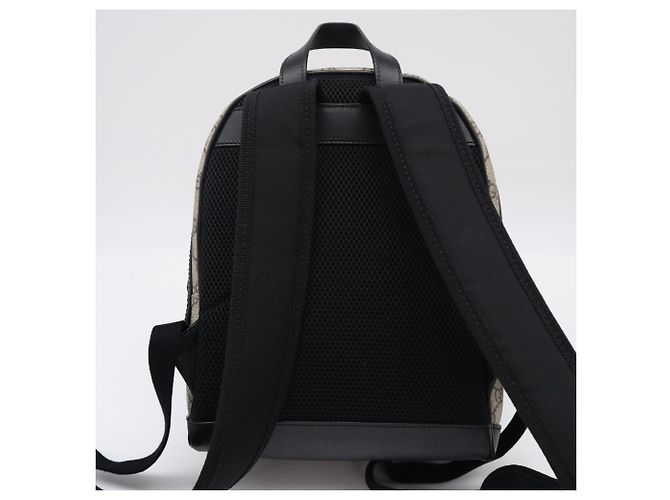 Kleiner Rucksack Gucci GG Supreme Canvas Braun - Ansicht 2