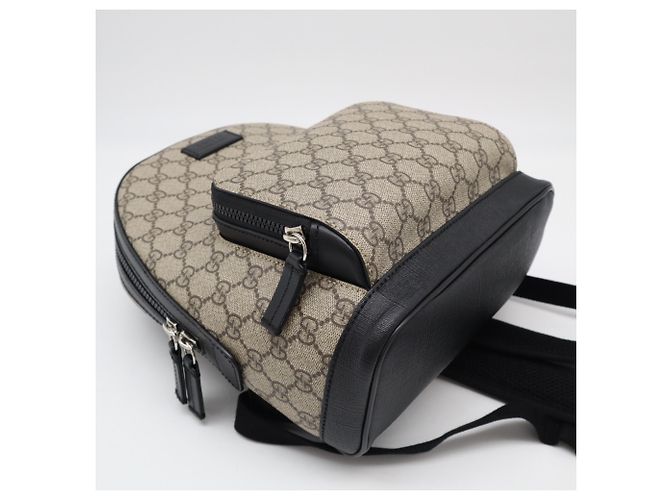 Kleiner Rucksack Gucci GG Supreme Canvas Braun - Ansicht 5
