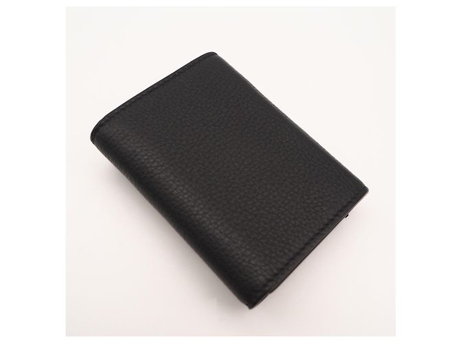 Portafoglio compatto in pelle con logo Gucci Nero - vista 2