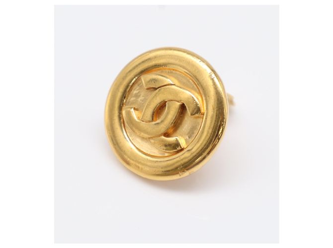 Orecchini a clip tondi Chanel Coco Mark D'oro - vista 8