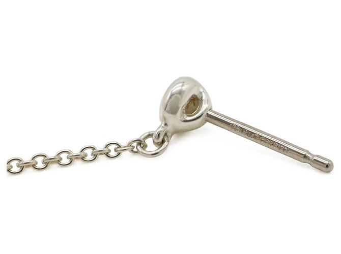 Orecchini Tiffany & Co. Elsa Peretti Diamond By the Yard Heart Argento - vista 7