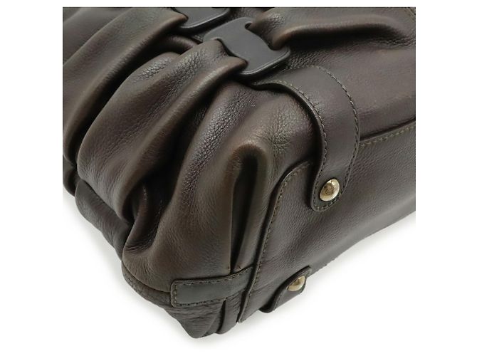 Borsa a mano Vara Drape Salvatore Ferragamo Marrone scuro - vista 4