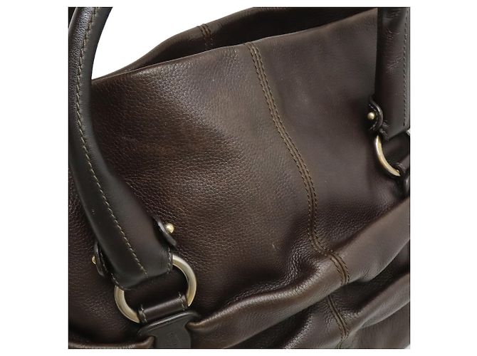 Borsa a mano Vara Drape Salvatore Ferragamo Marrone scuro - vista 9