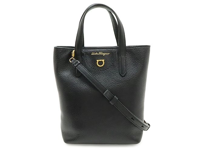 Borsa Salvatore Ferragamo Gancini Nero - vista 2