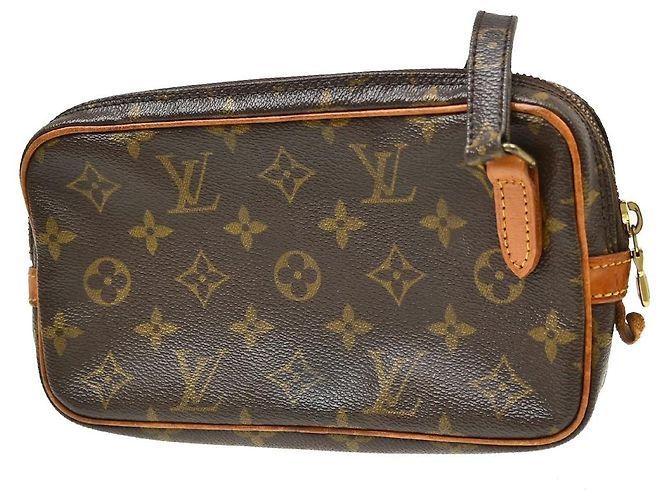 Louis Vuitton Pochette Marly Bandouliere Monogram Canvas medium Marrone - vista 2