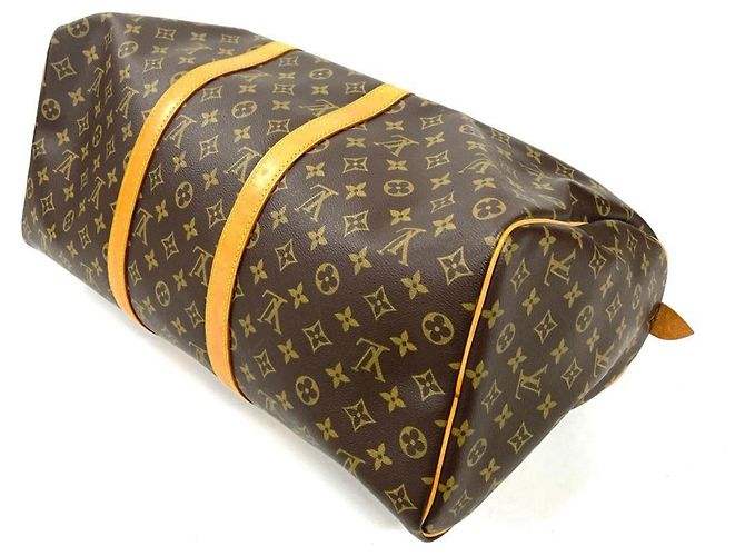 Borsa Boston Louis Vuitton Keepall 50 Marrone - vista 3
