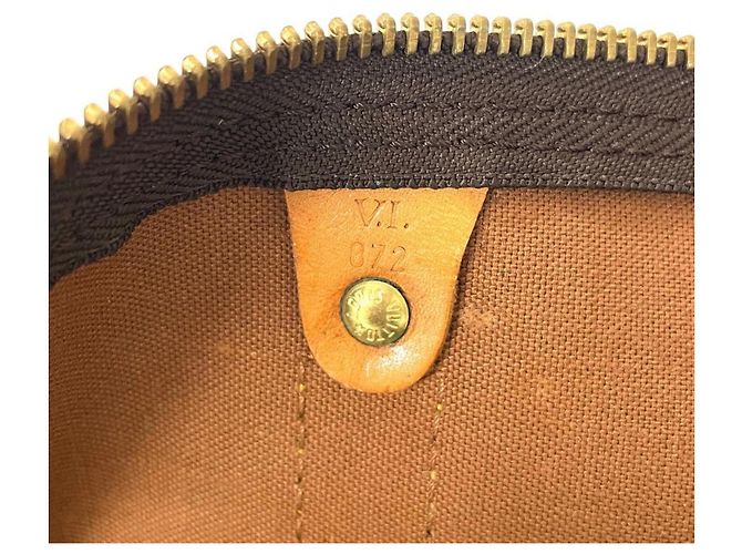Borsa Boston Louis Vuitton Keepall 50 Marrone - vista 8