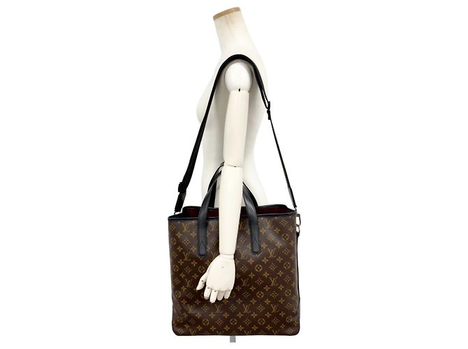 Borsa Tote Louis Vuitton Davis - Monogram Macassar Marrone Monogramma - vista 14