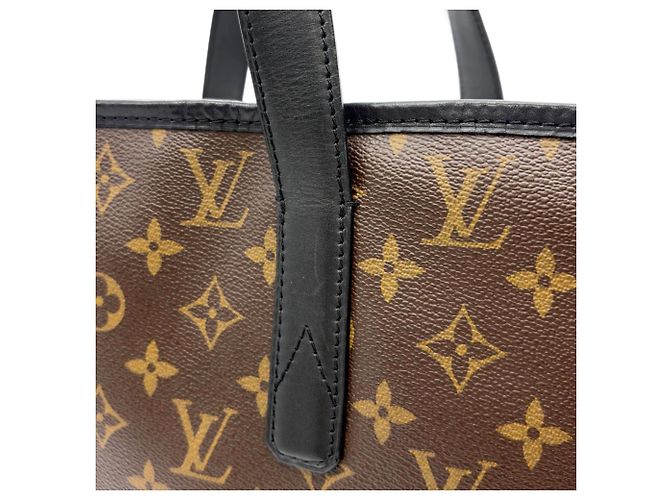 Borsa Tote Louis Vuitton Davis - Monogram Macassar Marrone Monogramma - vista 6