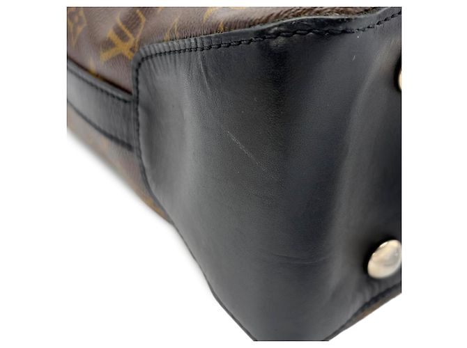 Borsa Tote Louis Vuitton Davis - Monogram Macassar Marrone Monogramma - vista 7