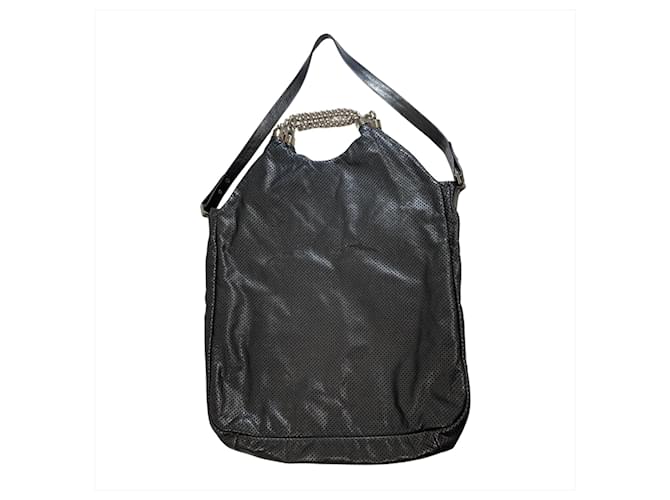 Borsa Chanel Coco Mark Nero Metallico - vista 2