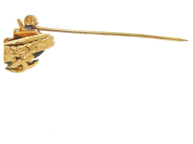 Spilla Vintage Chanel Coco Mark Oro D'oro - vista 4