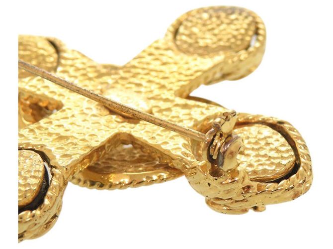 Spilla Vintage Chanel Coco Mark Oro D'oro - vista 7