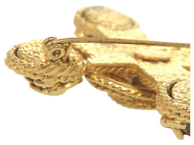 Spilla Vintage Chanel Coco Mark Oro D'oro - vista 8