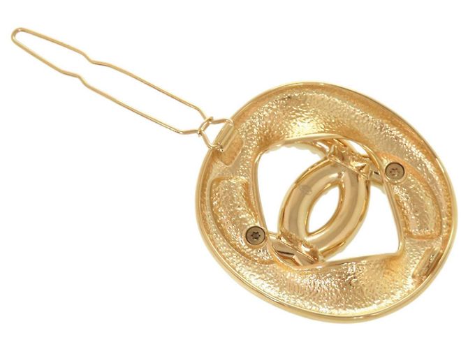 Clip per capelli Chanel Coco Mark Gold D'oro - vista 3