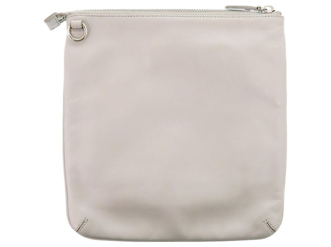 Borsa a tracolla in pelle grigia Salvatore Ferragamo Marrone - vista 2