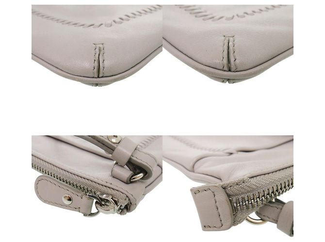 Borsa a tracolla in pelle grigia Salvatore Ferragamo Marrone - vista 3