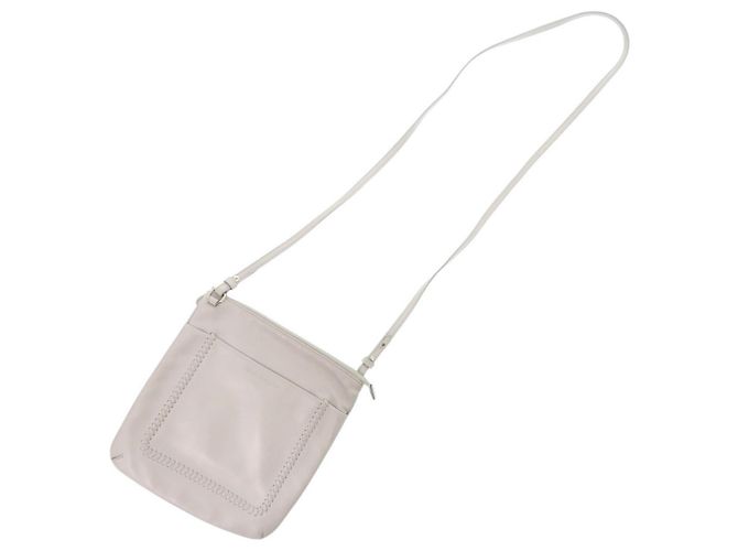 Borsa a tracolla in pelle grigia Salvatore Ferragamo Marrone - vista 7