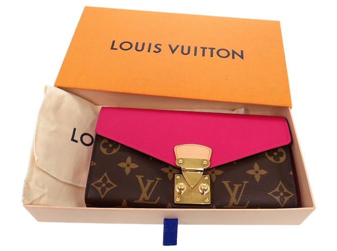 Cartera larga Pallas Monogram Louis Vuitton Castaño Rosa Monograma - vista 2