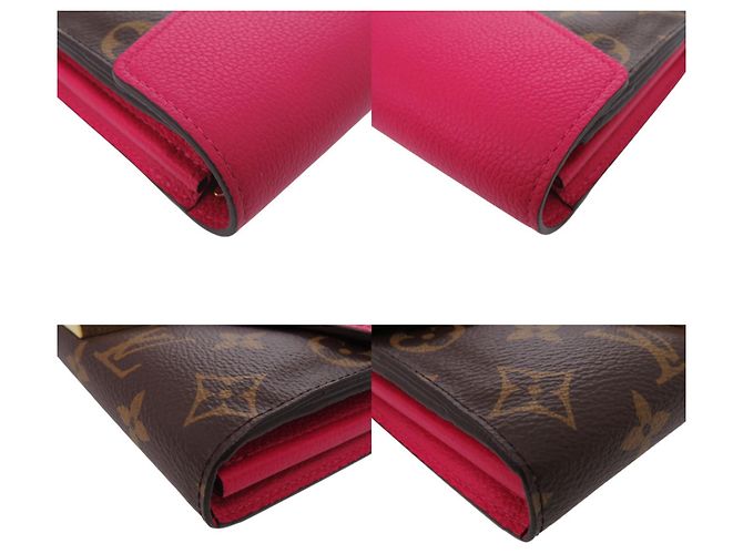 Cartera larga Pallas Monogram Louis Vuitton Castaño Rosa Monograma - vista 4