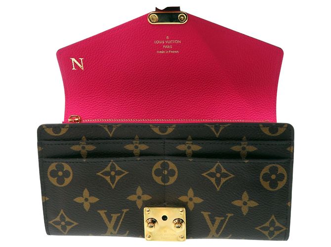 Cartera larga Pallas Monogram Louis Vuitton Castaño Rosa Monograma - vista 5