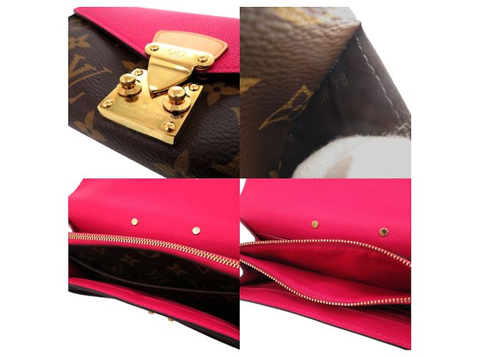 Cartera larga Pallas Monogram Louis Vuitton Castaño Rosa Monograma - vista 7