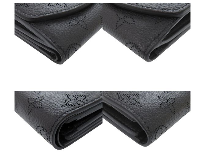Louis Vuitton Portefeuille Iris XS Monogram Mahina Tri-fold Wallet Portemonnaie Schwarz - Ansicht 4